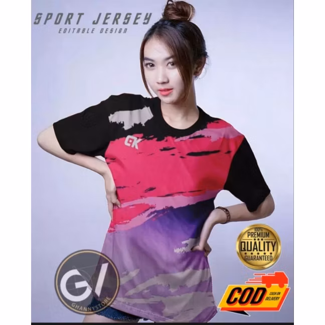 KAOS OLAHRAGA WANITA BAJU BADMINTON BAJU BULUTANGKIS KAOS VOLLY WANITA BAJU BADMINTON CEWEK BAJU BUL