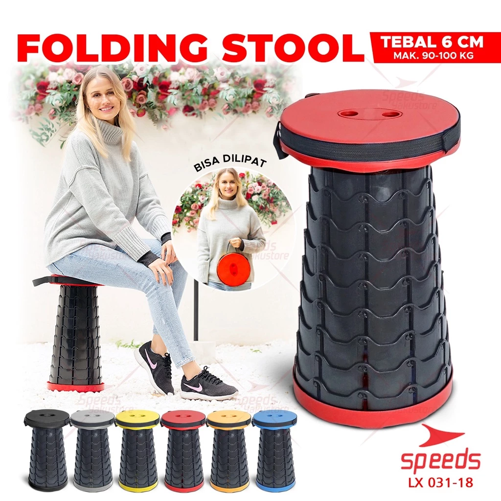 SPEEDS Kursi Lipat Outdoor Camping 150kg Portable Kursi Gunung Kursi Pancing