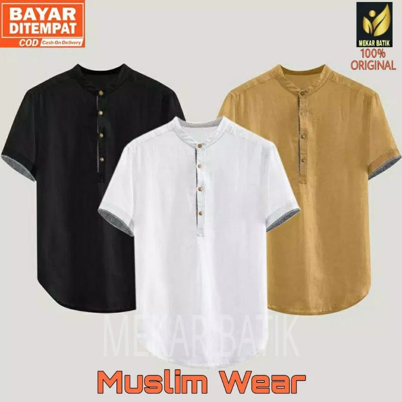 Baju Koko Kurta Hanafi Muslim Wear Casual