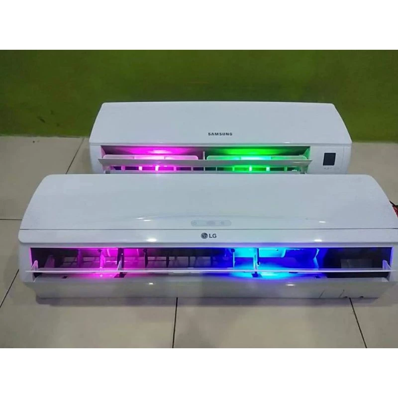 Kipas angin AC 2pk 3pk sudah LED free remote dan breacket