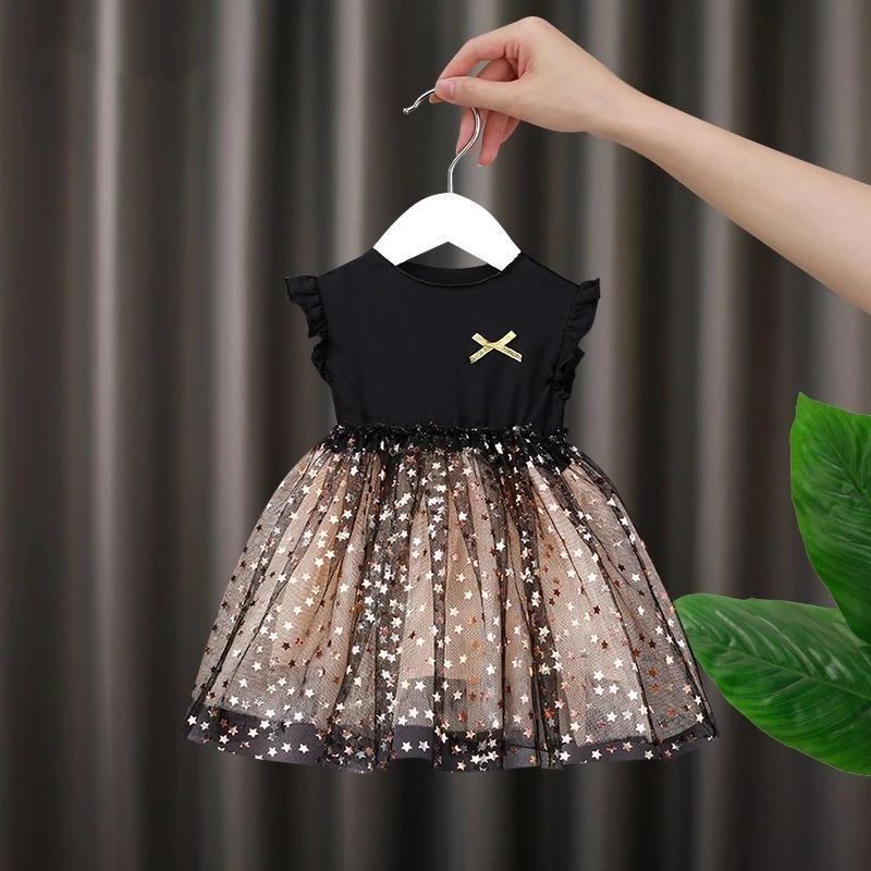 PRINCESS KESLI Dress Anak Black Mamba Gold