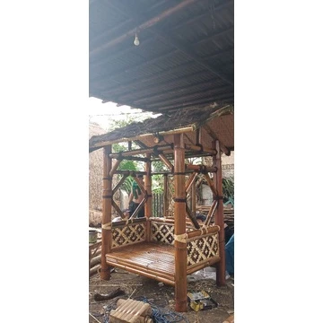 gasebo bahan bambu ukuran P200×L175 CM