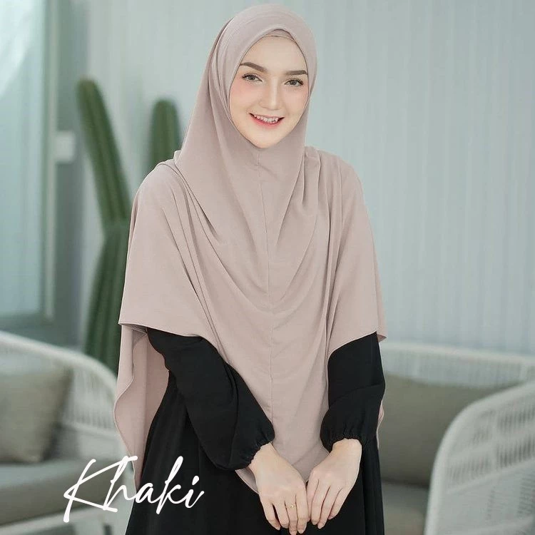 Moeslimahijab - Hijab Jilbab Kerudung Bergo Instan Khimar Syari Non Pet Jersey Premium Nadine