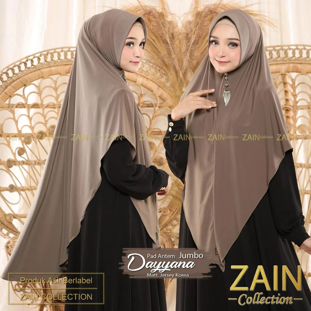 KHIMAR SYARI JERSEY DAYYANA JUMBO ORI ZAIN COLLECTION
