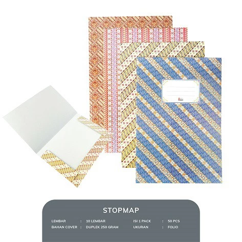 Stopmap Kertas Folio Batik Alfa
