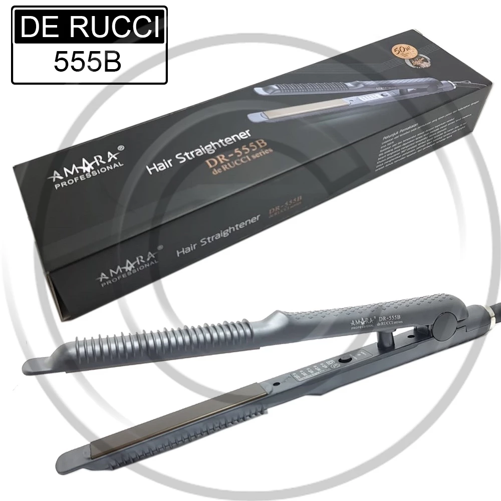 DE RUCCI / DR-555B / Catokan Rambut 2in1 Lurus & Curly