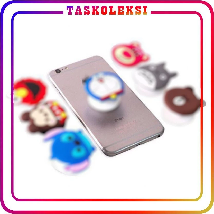 TK R112 Popsocket 3D HP Karakter Pop Socket Motif Cute Lucu Stand HandPhone Holder Import Murah