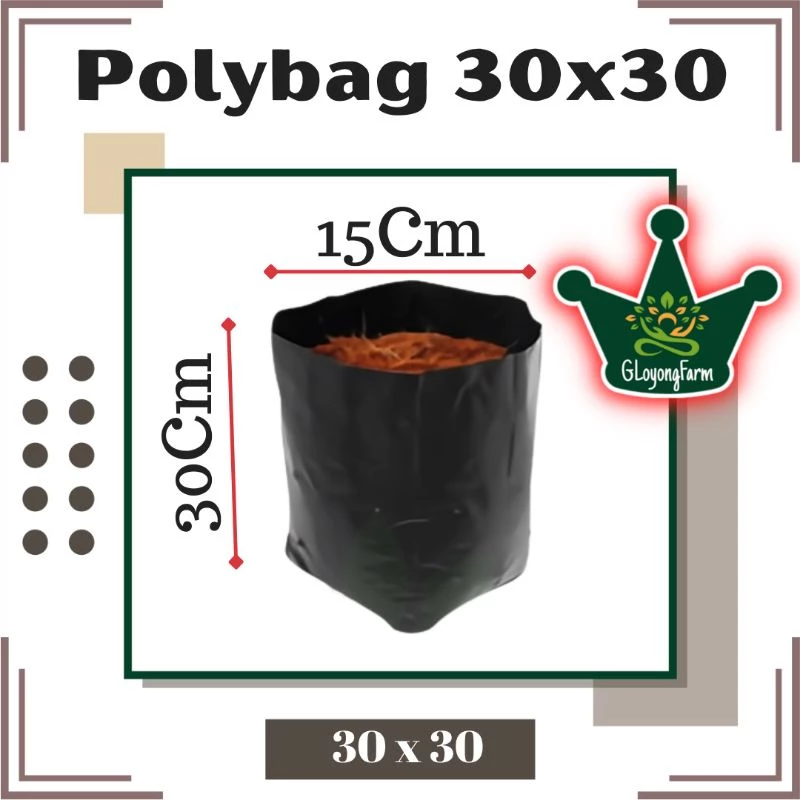 Polybag 30x30 Polibag 30 x 30 Polibek Tebal Tidak Berbau