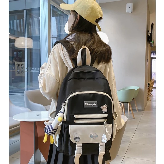 ARINE Tas Ransel Sekolah Wanita Back pack Remaja Perempuan Korea Berkualitas