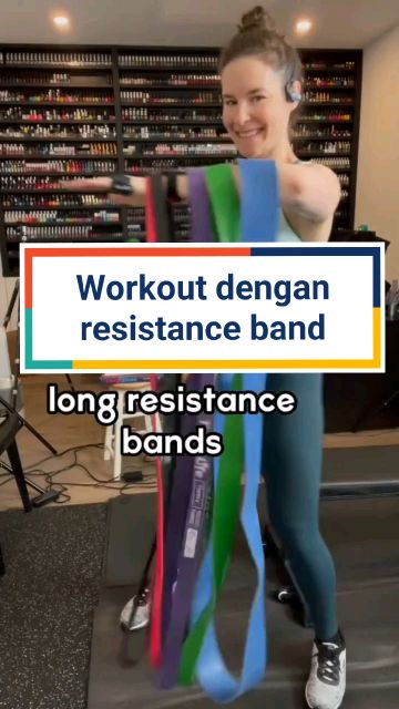 Long resistance band #workout #olahraga #resistanceband #fypage #fypシ