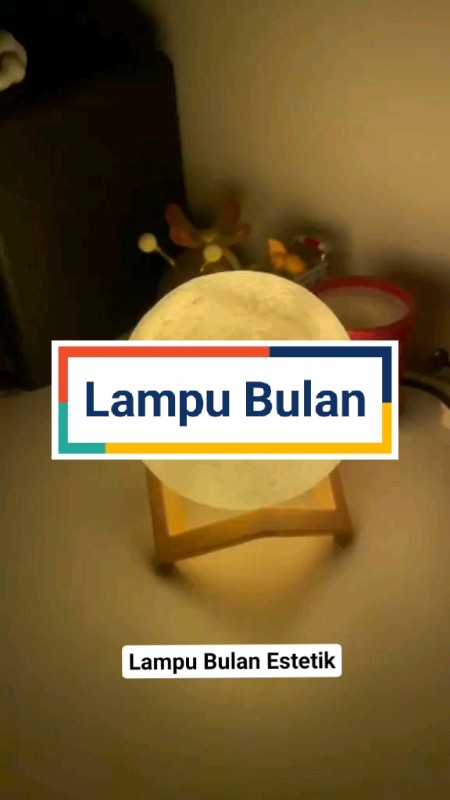 Lampu tidur estetik bentuk bulan #fyp #TersedapDiRamadan #RacunShopee #SpillBawaBerkah #BukaBersama #ShopeeRamadanLook #fypツ