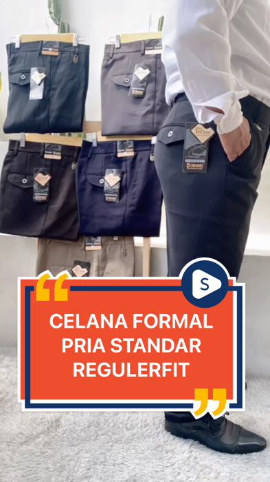 CELANA KAIN FORMAL PRIA STANDAR REGULERFIT BAHAN HIGHT TWISS READY STOCK #shopeevideo #shopee #celanamurah #celanakain #celanaformalpria #celanaformal