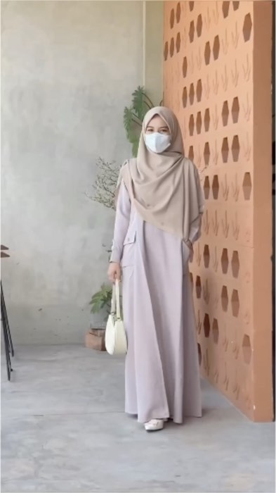 BACK IN STOCK : Halimah Dress Grey Lilac