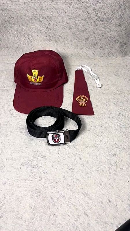 Perlengkapan SD Topi Dasi Sabuk#fyp #shopeevideo #RacunShopee