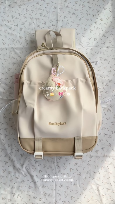 Backpacknya ukuran besar, muat laptop max 14 inch 💗 #RacunShopee #DiskonRacunShopee #SpillRacunShopee #TermurahDiShopee #backpack