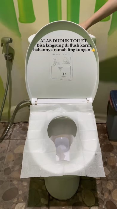Tisu toilet solusi duduk di toilet umum tanpa takut bakteri #closet #tisu #tisutoilet #antiseptik