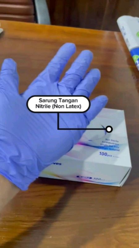 Sarung Tangan Nitrile (non latex) #sarungtangannitril #sarungtangansteril #nitrilegloves #DiskonRacunShopee #shopeevideo #PromoNonStop #racunshopeee