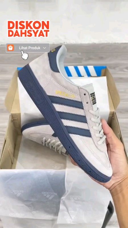 Spezial Grey Navy ✅✅✅✅✅✅ #adidas #adidasspezial #sneakers #sepatunongkrong #grey #navy #greynavy #stylesepatu #stylefashion #shopeevideo #ShopeeCOD
