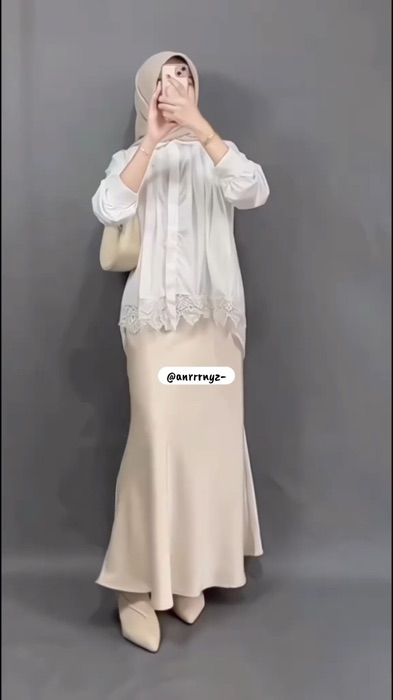 Outfitideas check✨ #blousewanita #blousemurah #roksatinpremium #etereineskirt #mossdoom #66shopeefeedday #25GajianSale #OOTDFashionShopee #fyp