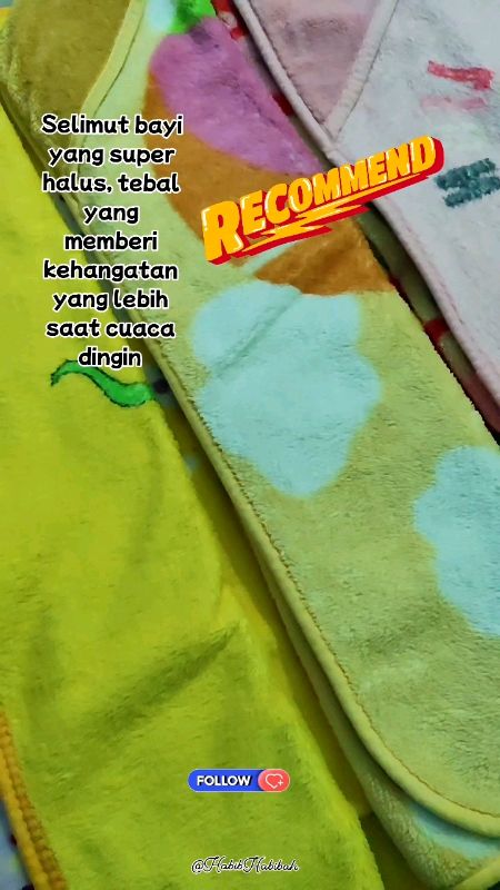 Kehangatan yang lebih #SelimutBayi #selimutbulu #selimutbulubayi #selimutbayitopi #selimutbayimurah #selimutbayilucu #RacunShopee #DiskonRacunShopee