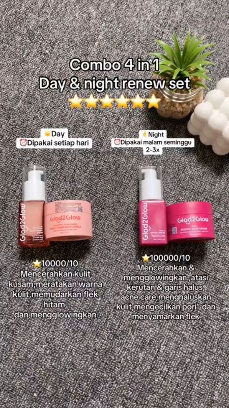 Day & Night Cream Yuk Di Check Out🥰 😍#keranjangshopee #fyp #racunshopeee #GratisOngkirRP0 #glowing #glad2glow