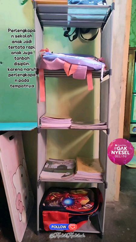 Melatih disiplin#raksusun #raksusunserbaguna #raksusunmultifungsi #raksusun4tingkat#rakbukuserbaguna #raksusunportable #RacunShopee #DiskonRacunShopee