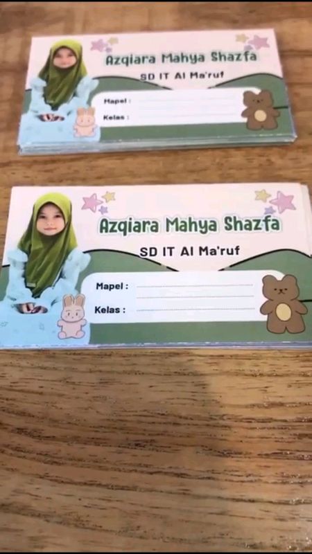 Sticker Label Nama Buku Sekolah #SpillRacunShopee #peralatansekolah #fyp #shopeevideofeed #ViralDiShopeeVideo #viralin #ShopeeLook