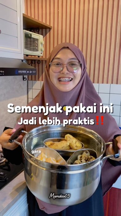 Alhamdulillah masyaAllah tabarakAllah 🙈🤭 #kukusan #wadahkukusan #wadahkukusstainless #DiskonRacunShopee #GratisOngkirRP0 #RacunShopee