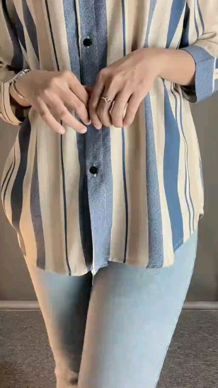 kemeja rayon motif lengan panjang #kemejarayon #kemejawanita #RacunShopee
