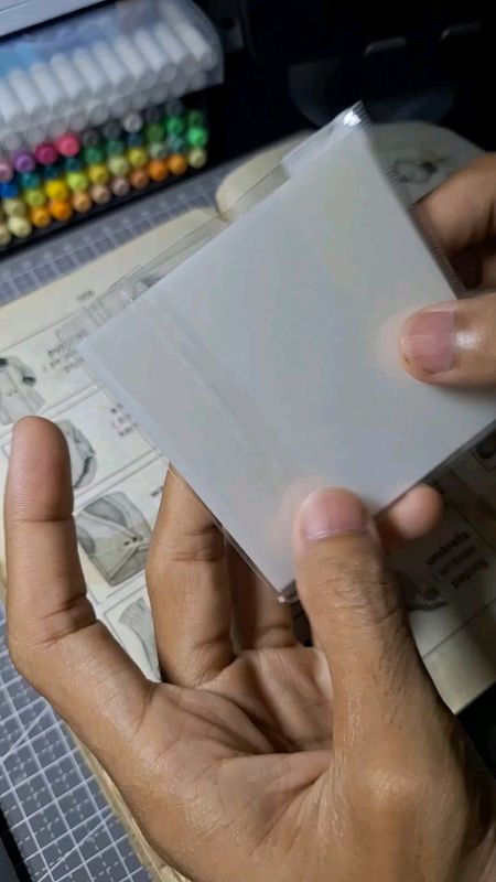 sticky note transparant buat jiplak gambar dari buku.. #stickynote #stickynotesbening #stickynotestransparan
