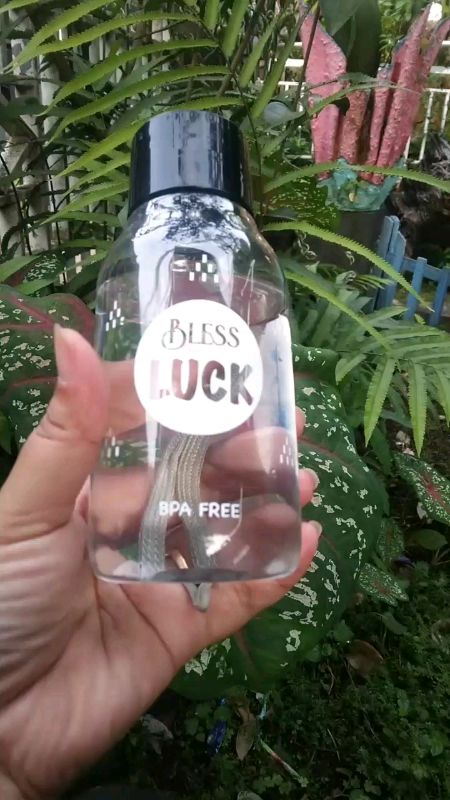 botol minum plastik botol anak bpa free 350ml bottle bless luck terbaru free tali #botolminum #anaksekolah #bahanplastik#isi350ml