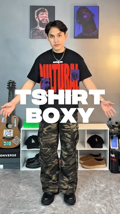 Kaos boxy crop #kaosboxy #tshirtboxy #kaosboxyoversize #boxyshirt #kaosboxyfit