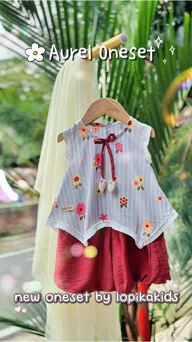 oneset cantik bisa di pake daily atau outfit liburan si kecil😘 bahan super nyaman👌#SpillRacunShopee #onesetviral #ootdkids #onesetmurah