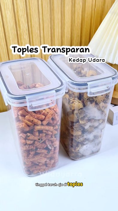 Toples transparan kedap udara #toples#topleslebaran#wadahmakanan#RacunShopee#SpillRacunShopee#fyp