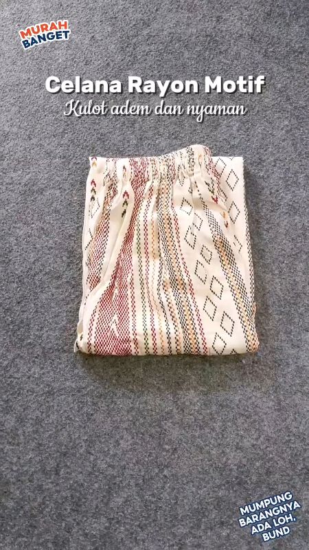 Celana Kulot Rayon Hommy #shopeevideo #ShopeeLook #SpillBawaBerkah #shopegratisongkir #RacunShopee #RacunShopeeCheck #fyp #celanakulot