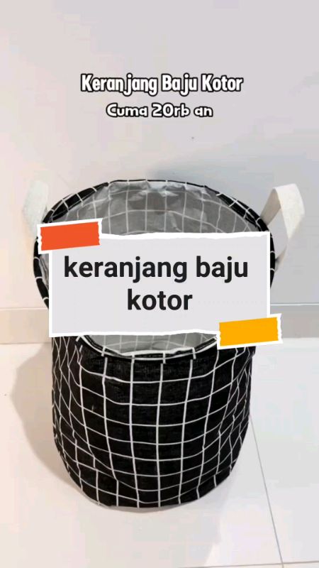 keranjang baju kotor lipat canvas #keranjanglaundry #keranjangbajukotor #RacunShopee #ViralDiShopeeVideo #GratisOngkirRP0 #PromoNonStop #fyp