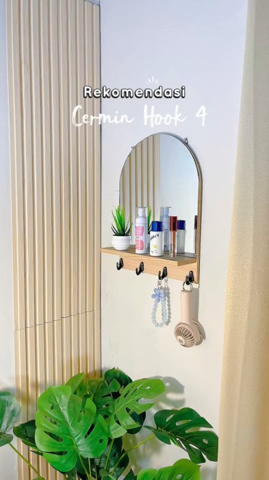 Cermin Hook, estetik ini 🥰 #shopeevideo #cerminaesthetic #cermin #GakNyeselBeliIni #RacunShopee #kamaraesthetic #RacunShopeeCheck