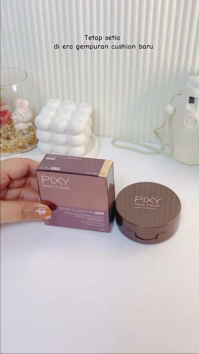 Cushion glowing finish #pixymakeitglow #cushionpixy #pixydewycushion