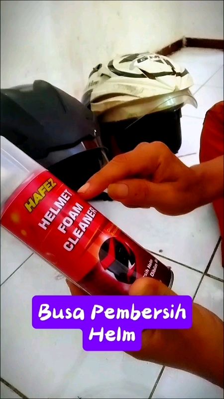 pembersih Helm Hafez helmet foam cleaner anti bacterial #hafezhelmetfoam #pembersihhelm #helmetfoam #antibacterialcleaner #perawatanhelm #helmwangi #d