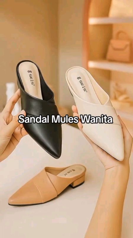 SEIS Monty Sandal Wanita Mules Heels 3 cm#ShopeeLoo #SpillBawaBe #shopeevid #SpillRacunShop
