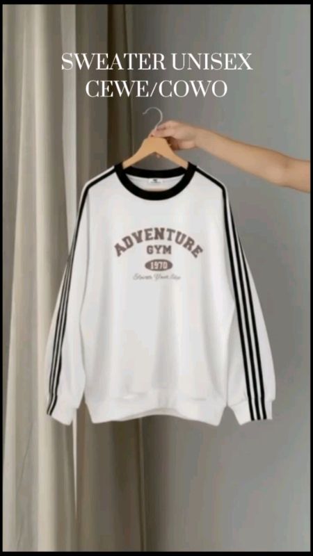 #sweateroversize #kaoslenganpanjang #garis3 #sweaterunisex #SpillBawaBerkah #TopKontenShopee #SpillRacunShopee #hanyadishopee