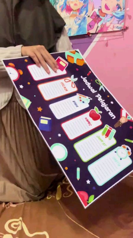 poster jadwal pelajaran anti ribet #SpillBawaBerkah #SpillRacunShopee #posterjadwalpelajaran #fyp #fypシ #ViralDiShopeeVideo