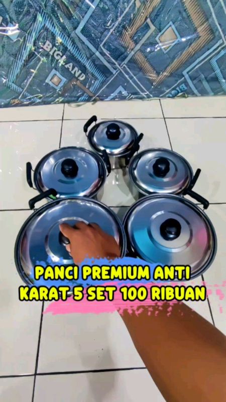 Panci Premium 5 Set Stainless Anti Karat #panci #GratisOngkirRP0 #SpillBawaBerkah #DiskonRacunShopee #RacunShopee #ViralDiShopeeVideo