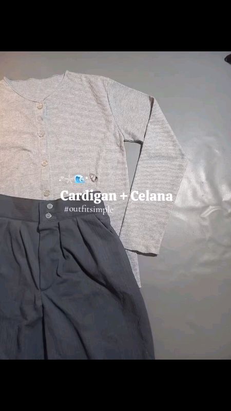 #ootdfashion #outfitideas #cardigan #celanaknit #celanahighwaist #SpillBawaBerkah #RacunShopeeCheck #fypage #fypツ