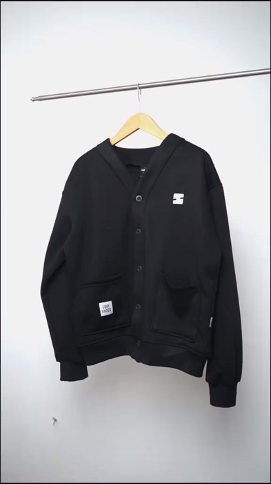 Fairgoods Basic Cardigans Ohayo Black #cardigans #Fairgoods #outfitinspiration #shoopevideoviral #SpillRacunShopee