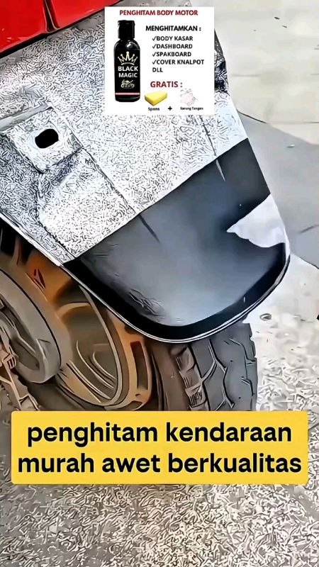 Motor burik diatasi dengan produk ini cuma 6 ribu doang bisa kinclong lagi kayak baru #solusimotorkusam #ShopeeReview #shopeeterkinishop