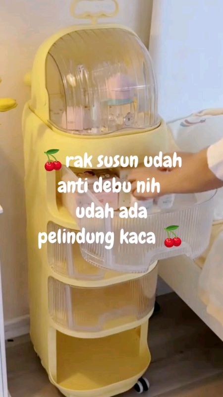 rak susun anti debu🍒#raksusun #raksusunserbaguna #raksusunmurah #rakkaca #rakkosmetikmurah #rakkosmetikmurah #rakkosmetiksusun #rakkosmetik