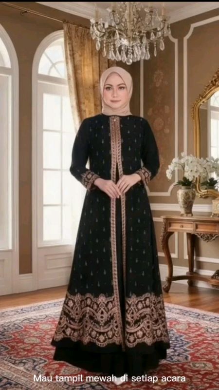 sarae abaya Turkey premium Almira Sa 5 gamis bordir payet cruti Turki #abaya #abayastyle #abayaturkey #abayafashion #abayahitam