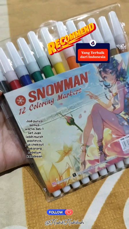 Lengkap #spidol #spidolsnowman #spidolset #spidolwarnawarni #spidolsnowmankecil #spidolsnowmanwarna #RacunShopee #DiskonRacunShopee #SpillBawaBerkah