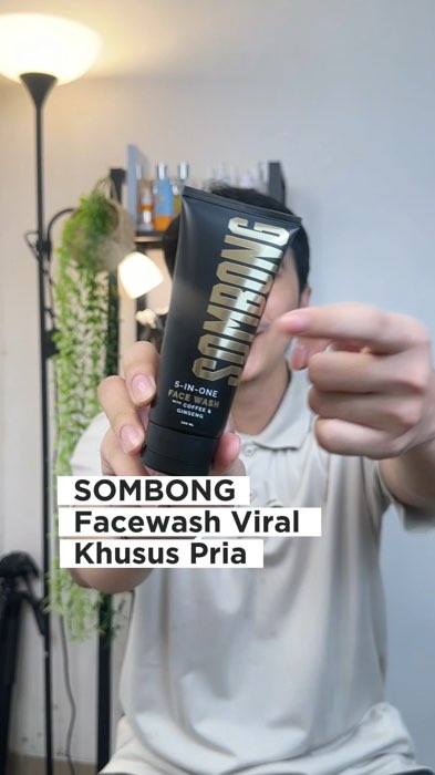 Facewash SOMBONG 5in1 khusus pria muka kusam, berminyak dan penuaan dini #sombongfacewash #sombong #facewashpria #ViralDiShopeeVideo #ShopeeLook